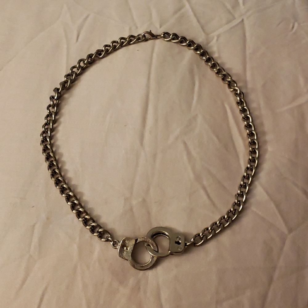 Sid and Nancy Inspired Handcuff Necklace